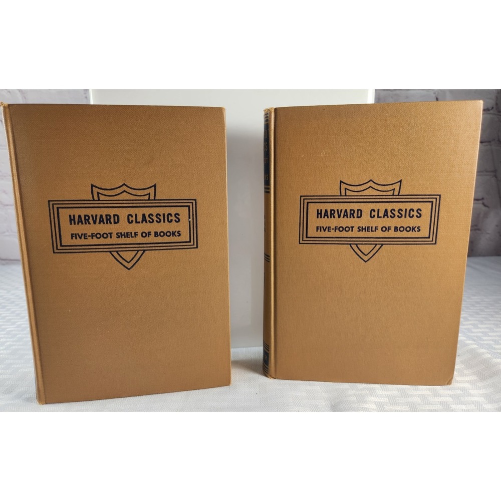 Harvard Classics Vol 21 & 43 Introduction Readers Five Foot Collier 1938 Great!
